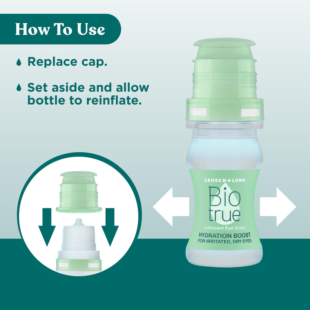 Buy now Biotrue Hydration Boost, Preservative-Free Eye Drops for Dry Eyes, Instantly Moisturizes, Rehydrates, Contact Lens Friendly, Refresh & Relieve Eye Irritation, 0.33 FL Oz (Pack of 1) at indiglob india