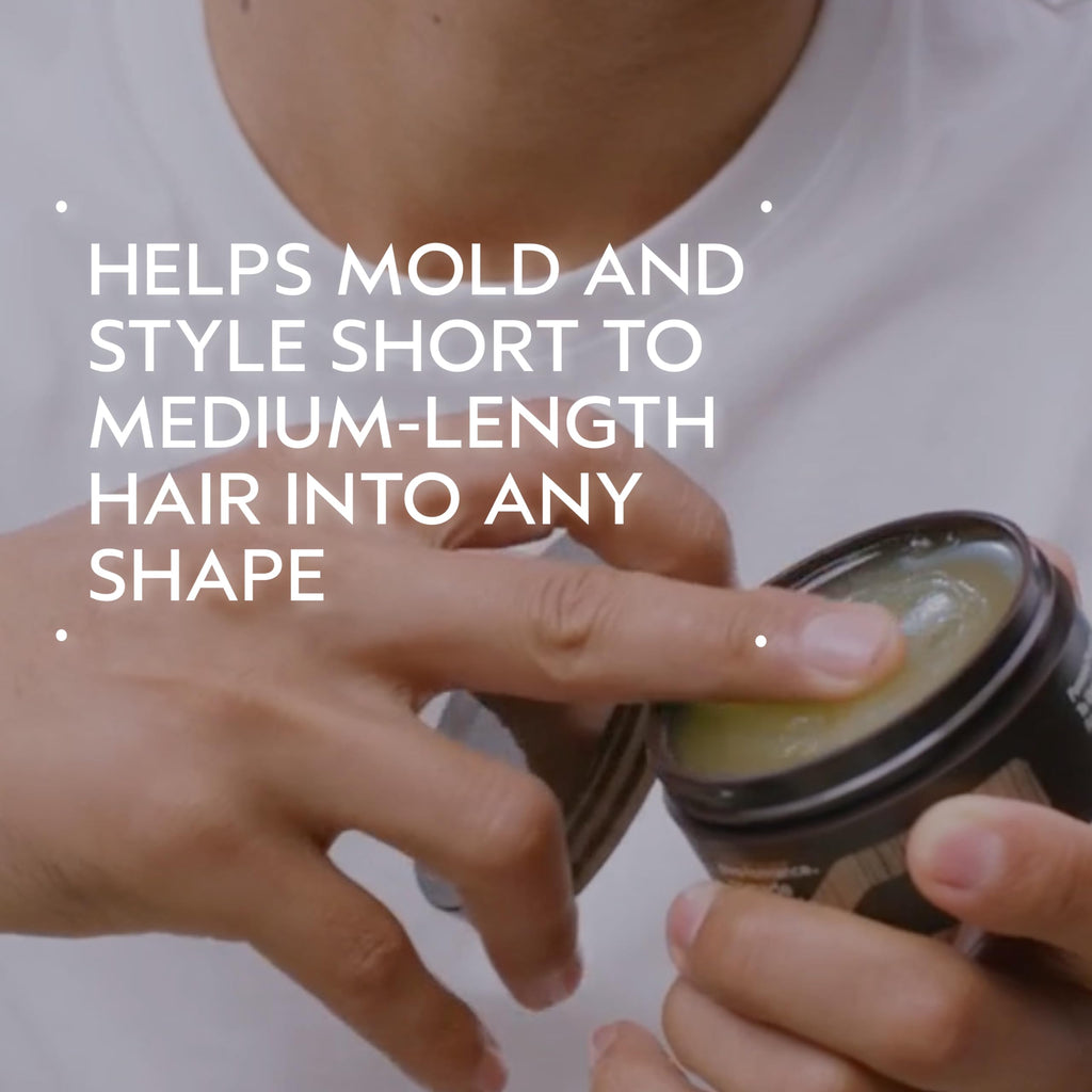 Aveda Men Pure-Formance Pomade | Strong Hold Hair Pomade | Non-Greasy Formula | Water-Based | Mold and Style Short to Medium-Length Hair, 2.5 Ounce