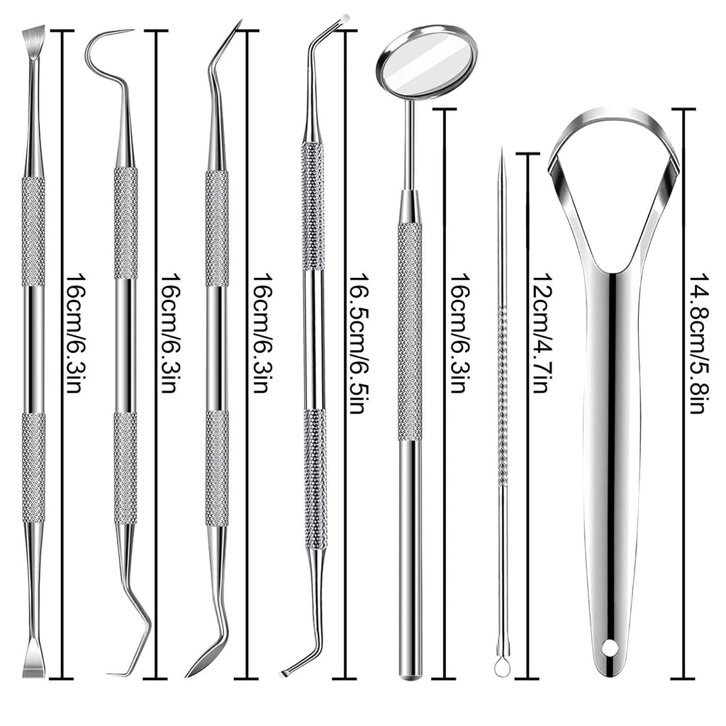 7pcs Dental Tools, Dental Pick Teeth Cleaning Tools Hygiene Kit