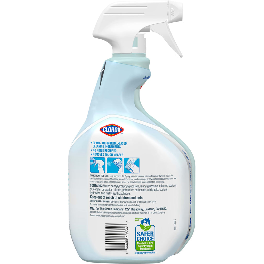 Buy now Clorox Free & Clear Multi Surface Cleaner, Spray Bottle, Fragrance Free, 32 Fluid Ounces, Pack of 3 at indiglob india