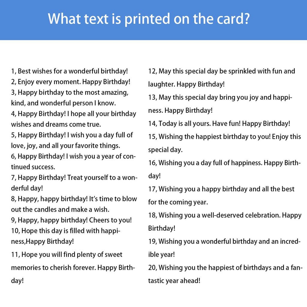 160 Birthday Cards Bulk with Short Generic Message Inside, Bulk Birthday Cards with Envelopes 4 x 6 inches, 20 Unique Designs, for Family, Group,Office, Business,Work Cards in Box