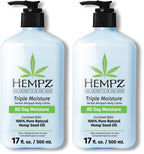 Buy now HEMPZ Triple Moisture Body Moisturizer, 17 Oz â€“ Hydrating Lotion Rich with Minerals, Vitamin C, & Hempseed Oil to Nourish & Repair Extremely Dry or Sensitive Skin for Body at indiglob india