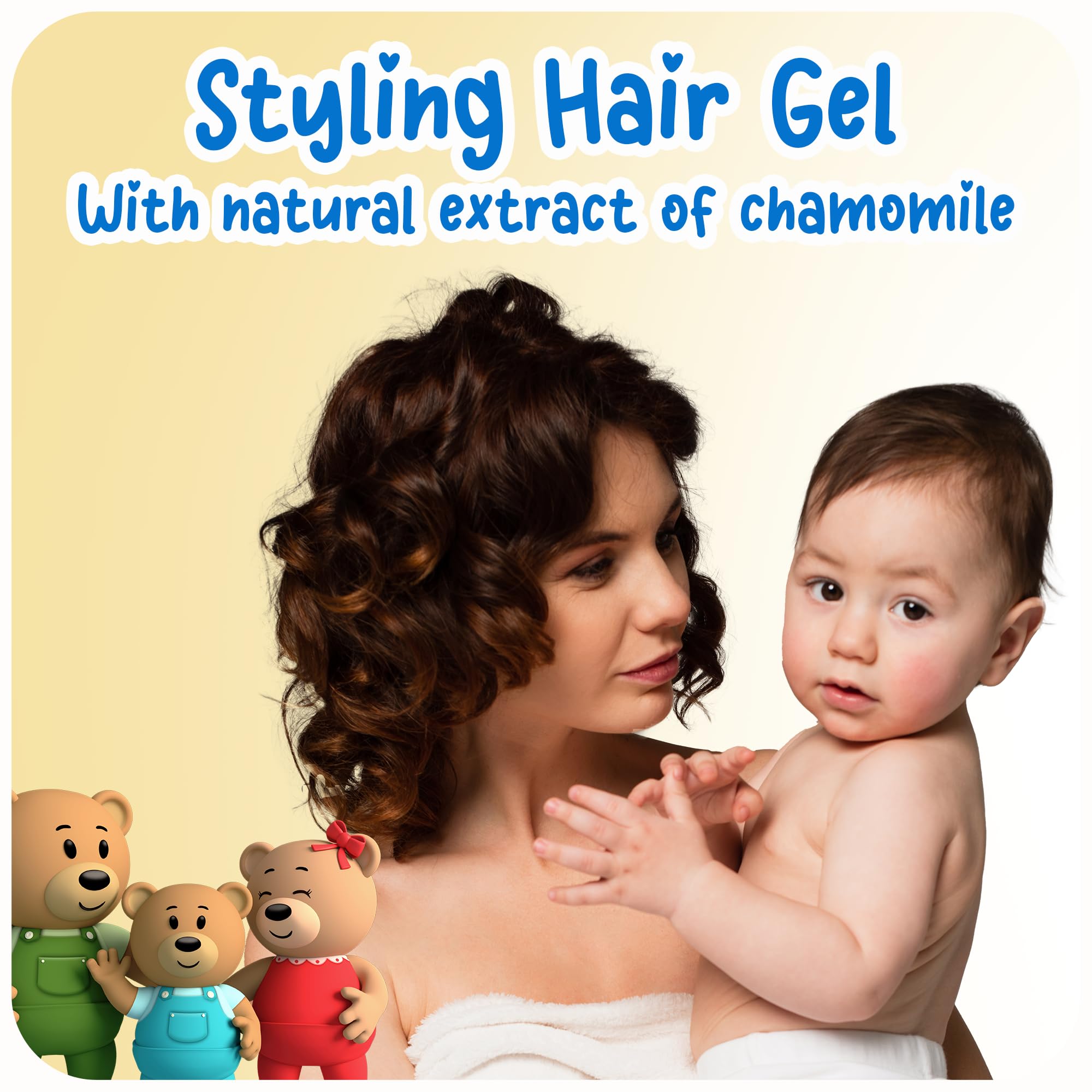 Ricitos de Oro Chamomile Hair Gel | Alcohol-Free | 4.05 oz | 3-Pack