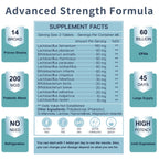 NATURE TARGET Probiotics for Men, 60 Billion CFU, 90 Veggie Tablets | 14 Strains Probiotics & Prebiotics for Men's Digestive & Immune Health, Shelf Stable, Gluten & Soy Free