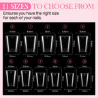 Luckyfairy Half Cover Duck Nail Tips 504 Pcs Duck Press on Nails Clear Soft Gel Short Duck Nail Tips 11 Sizes Wide French False Nails for Acrylic Nails Professional for Y2K Art Salon