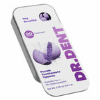 DR.DENT Purple Toothpaste Tablets with 10% Hydroxyapatite, Pap & Xylitol, Color-Correcting *Whitening Formula, Fluoride-Free, SLS-Free, Vegan, 45-Day Supply (90 Chewable Tablets)