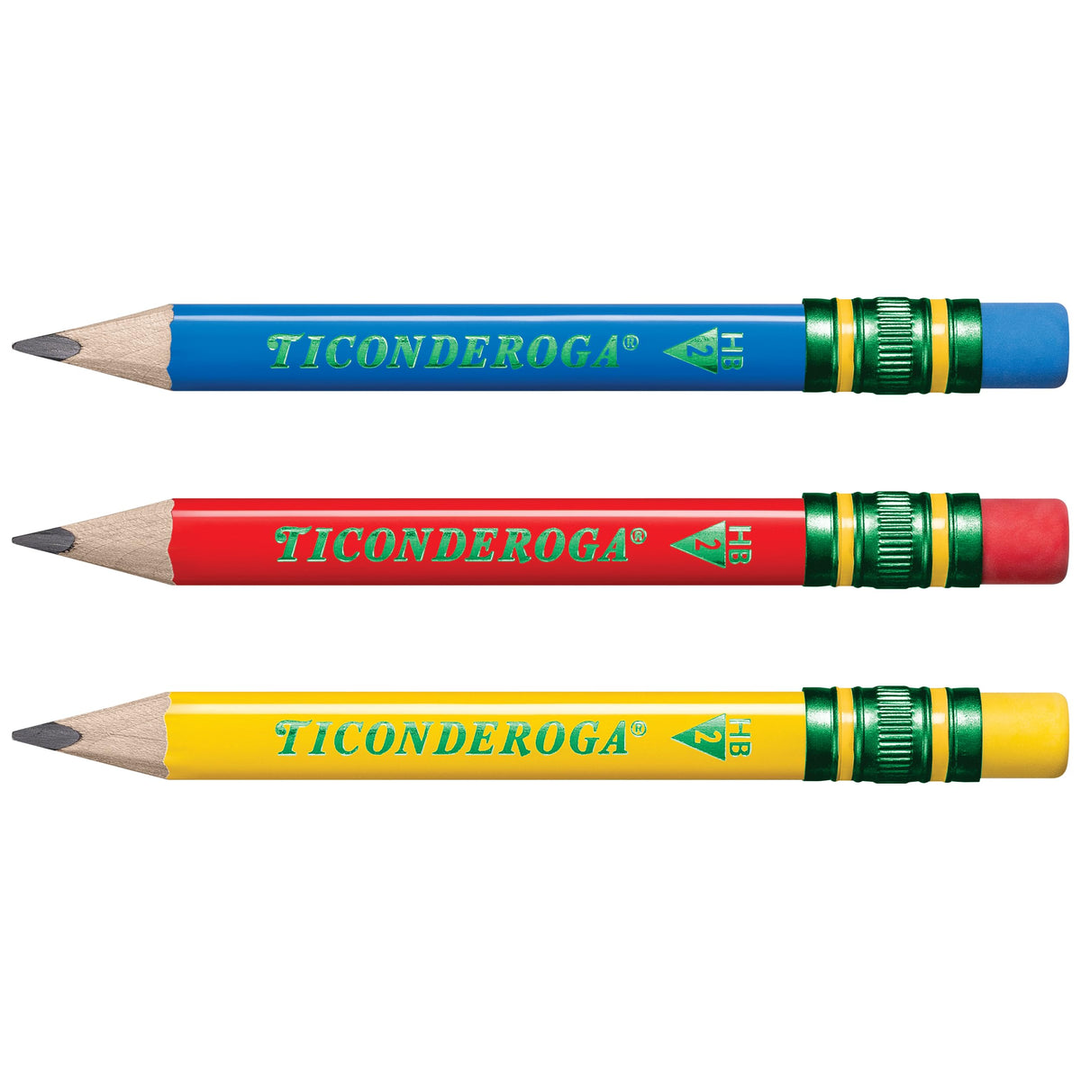 Ticonderoga My First Short Triangular Wood-Cased Pencils, #2 HB Soft