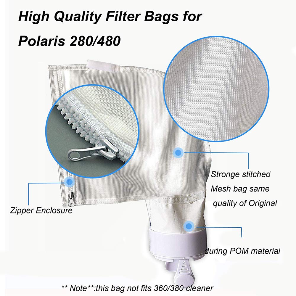 Pool Spa Part Zippered Bag Replacement for Polaris 280 480