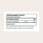 THORNE Zinc Picolinate 15 mg, Highly Absorbable Zinc, 60 Capsules | Supports Immune System, Eye, Skin, Nerve & Reproductive Health*, Trace Mineral Supplement, NSF Contents Certified