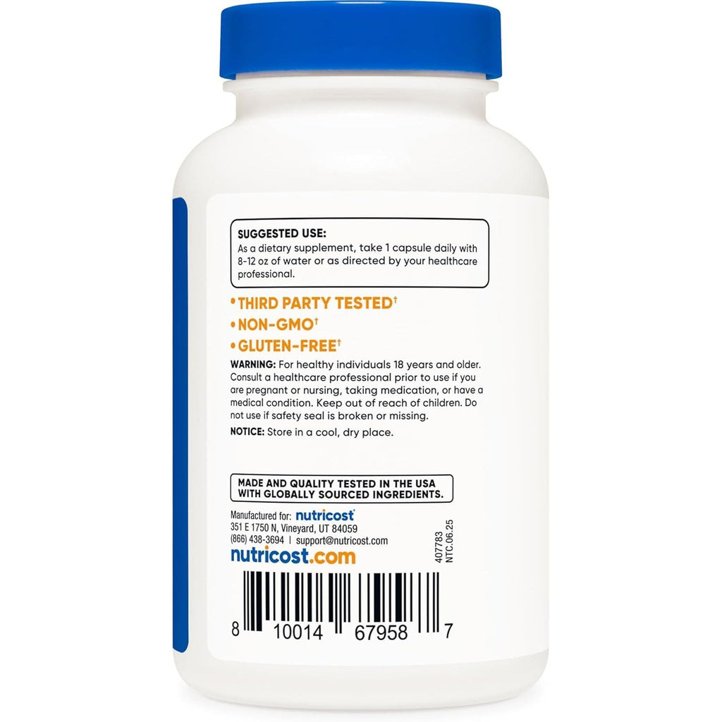 Buy now Nutricost Yohimbine HCl 5mg, 240 Capsules Extra Strength - Gluten Free, Non-GMO at indiglob india