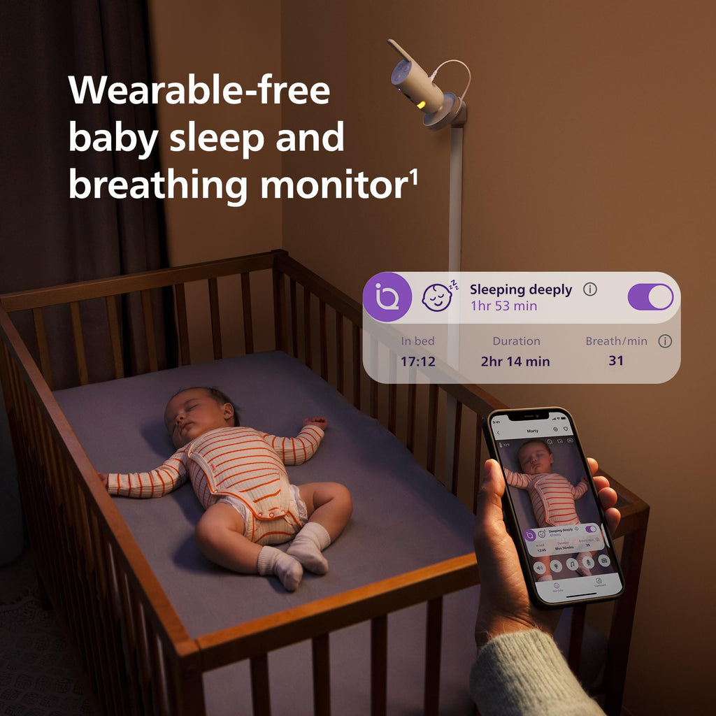 Philips Avent Premium Connected Baby Monitor, 1080p Camera, 5" HD Screen