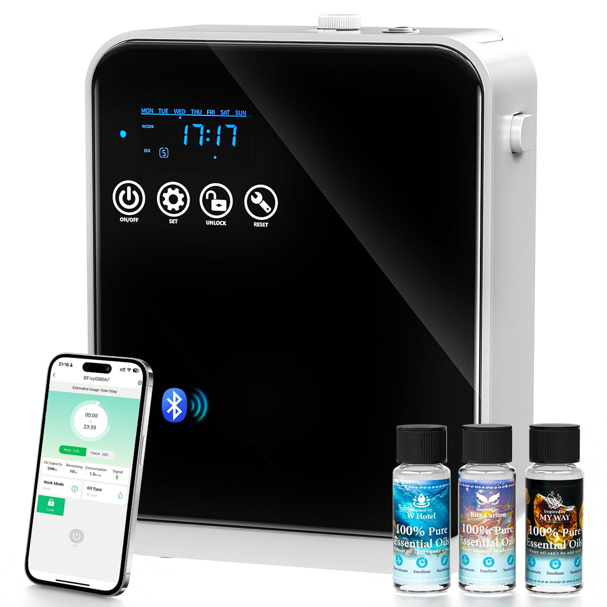 Waterless Essential Oil Diffuser,House Scent Air Diffusers for Home Hotel