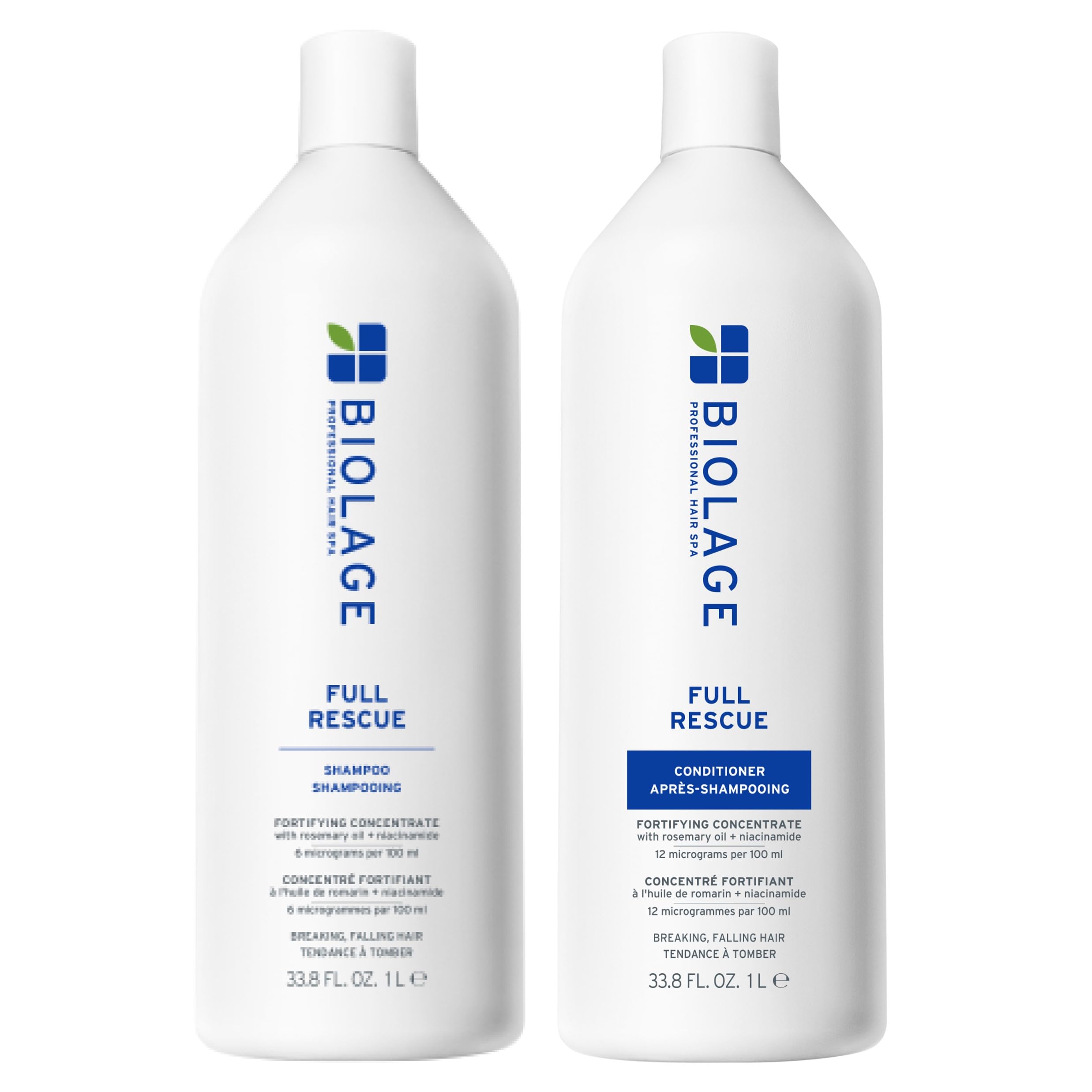 Biolage Full Rescue Shampoo – For Fine & Thinning Hair | With rosemary oil & niacinamide, vegan, cruelty-free, fortifies, strengthens, for fuller-looking hair