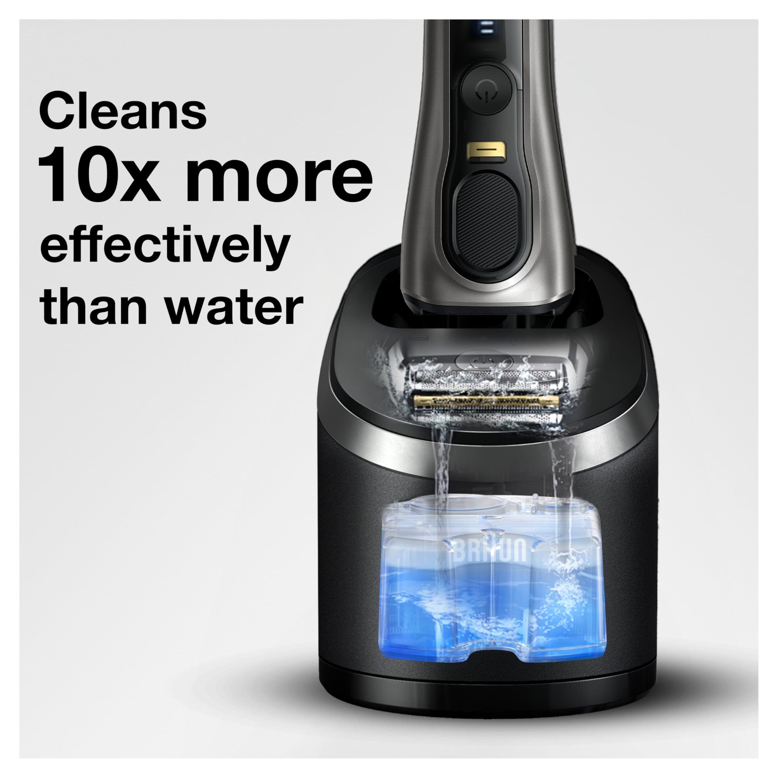 Braun Clean & Renew Refill Cartridges CCR, Replacement Shaver Cleaner Liquid Solution for Clean&Charge System, Pack of 10