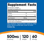 Nutricost Beta Sitosterol 120 Softgels, 500mg, 60 Servings, Gluten-Free