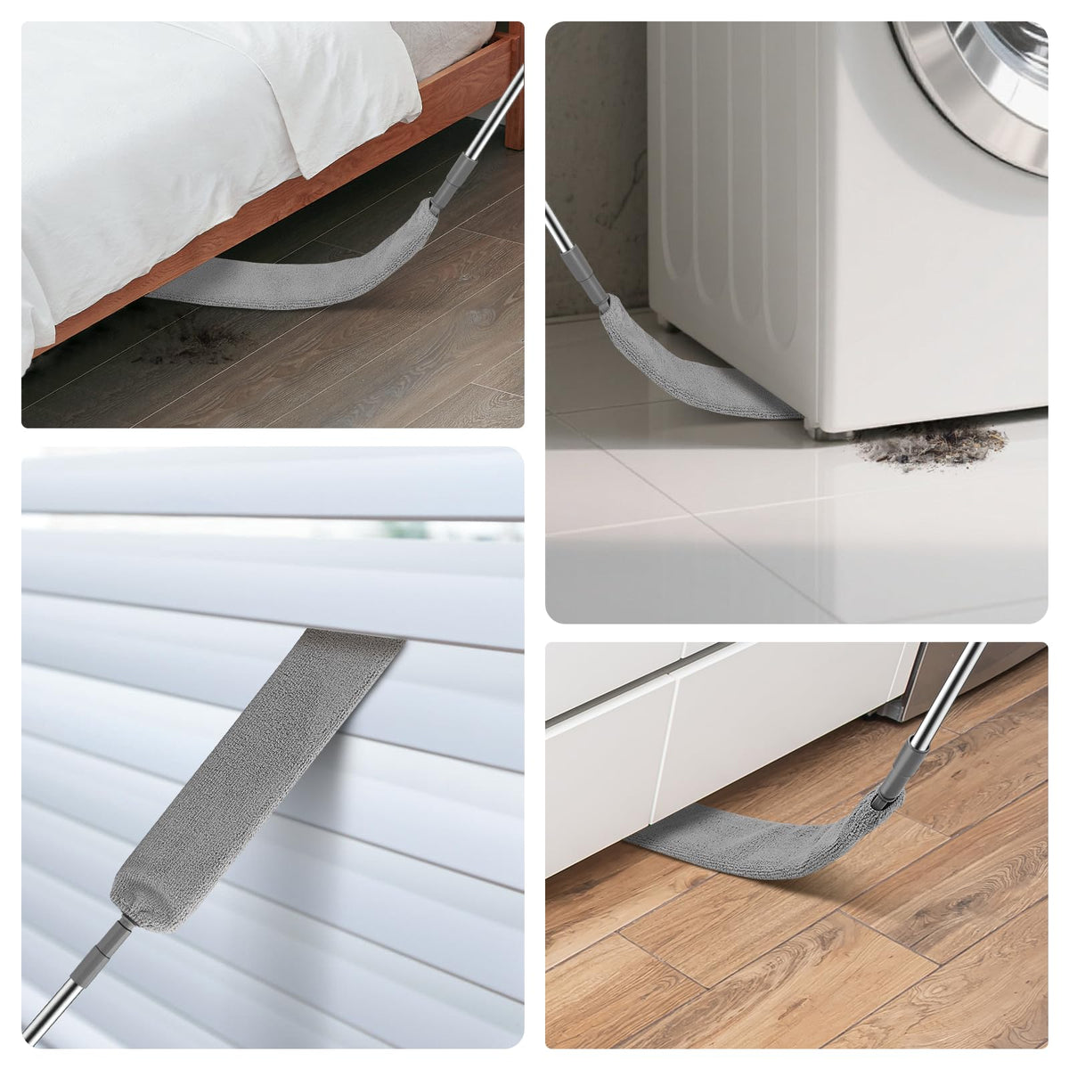 SetSail Dusters for Cleaning Retractable Gap Duster with Extension Pole