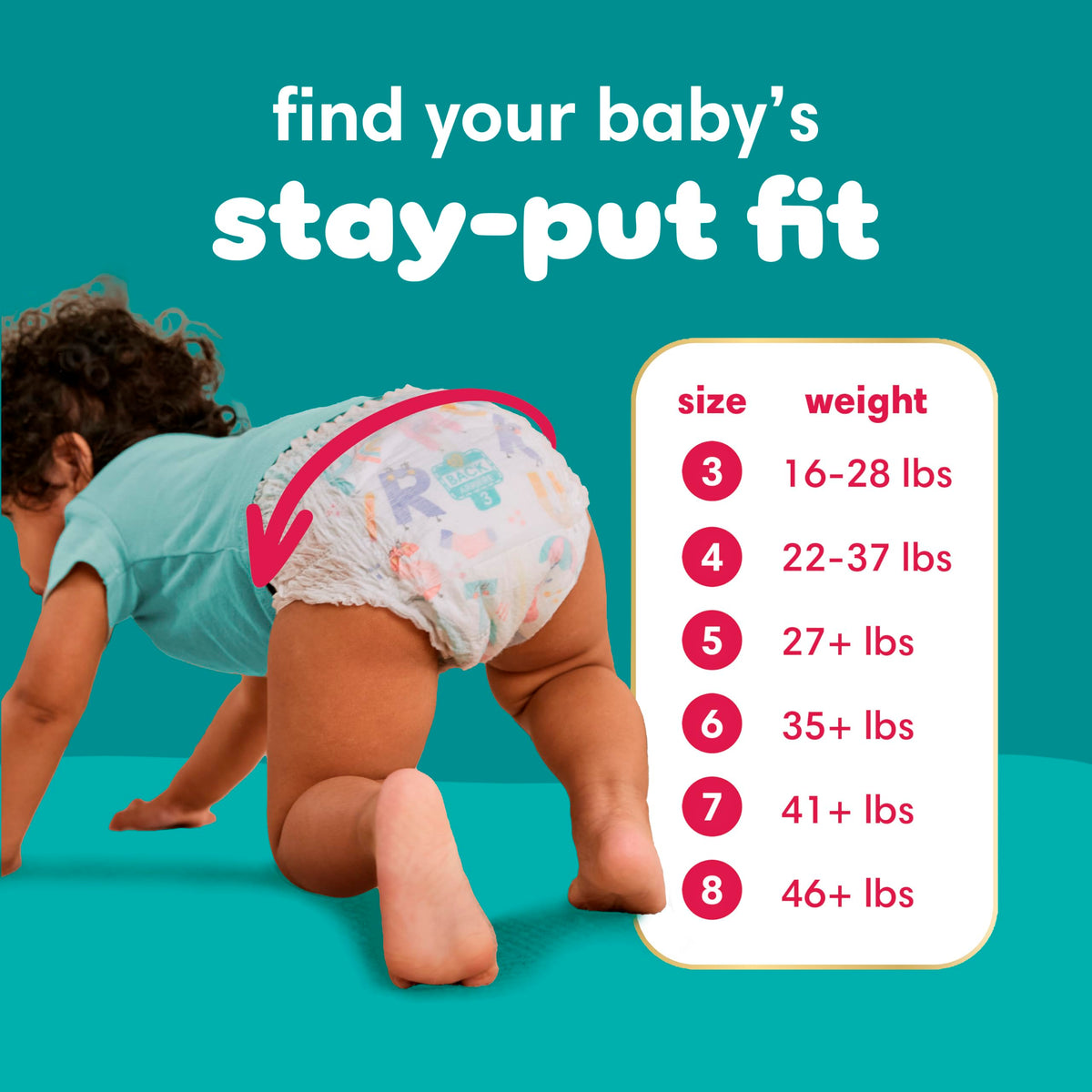 Pampers Diapers - Cruisers 360 - Size 4, 21 Count, up to 100% Leakproof Pull-On Diaper for Active Babies