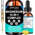 Magnesium Complex for Women & Men, Magnesium 12 in 1 Liquid Supplement, 2Oz