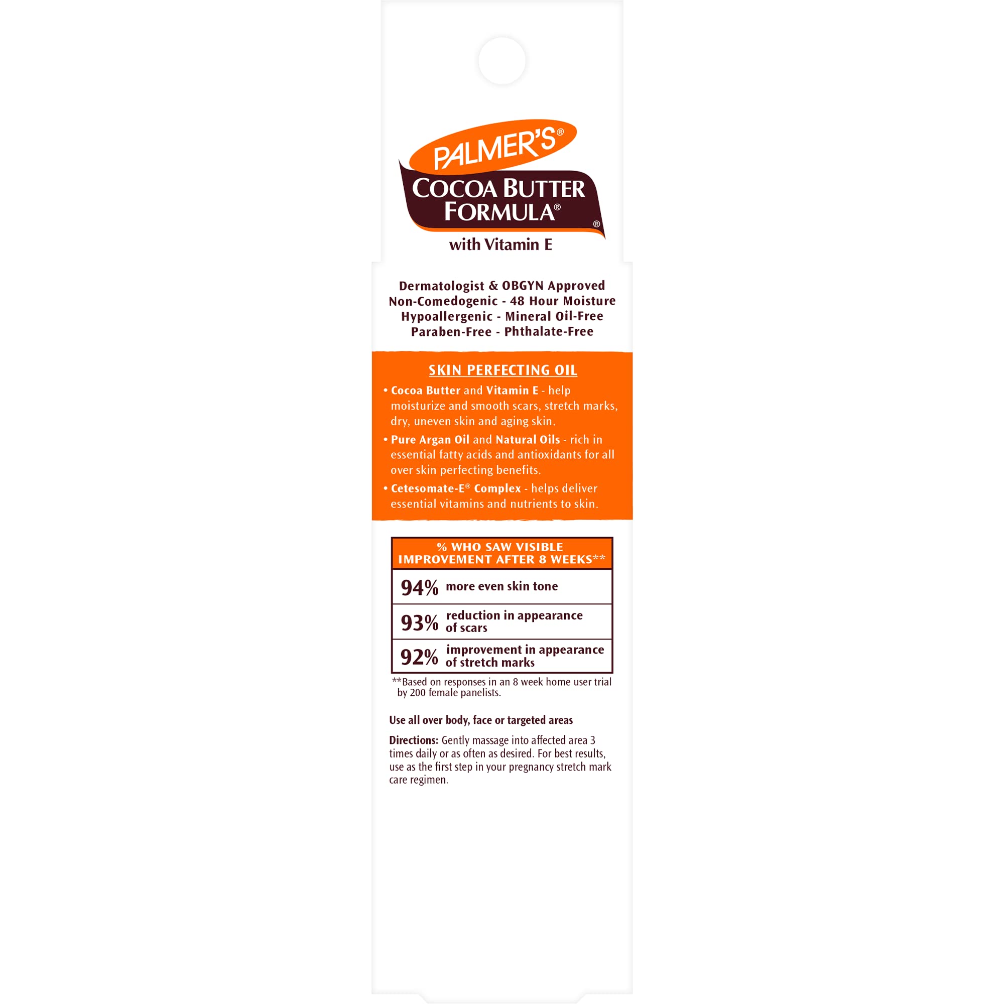 Buy now Palmer's Cocoa Butter Formula Skin Therapy Moisturizing Body Oil with Vitamin E & Pure Argan Oil, Deep Body Moisturizer for Dry, Damaged Skin, Scars or Stretch Marks, 2 Ounces at indiglob india