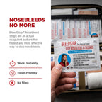 BleedStop™ Nosebleed Strips – Fast Acting Blood Coagulant Foam Inserts – Helps Clot Blood on Contact – Non-Stinging Sterile Hypoallergenic for Mild to Heavy Nosebleeds