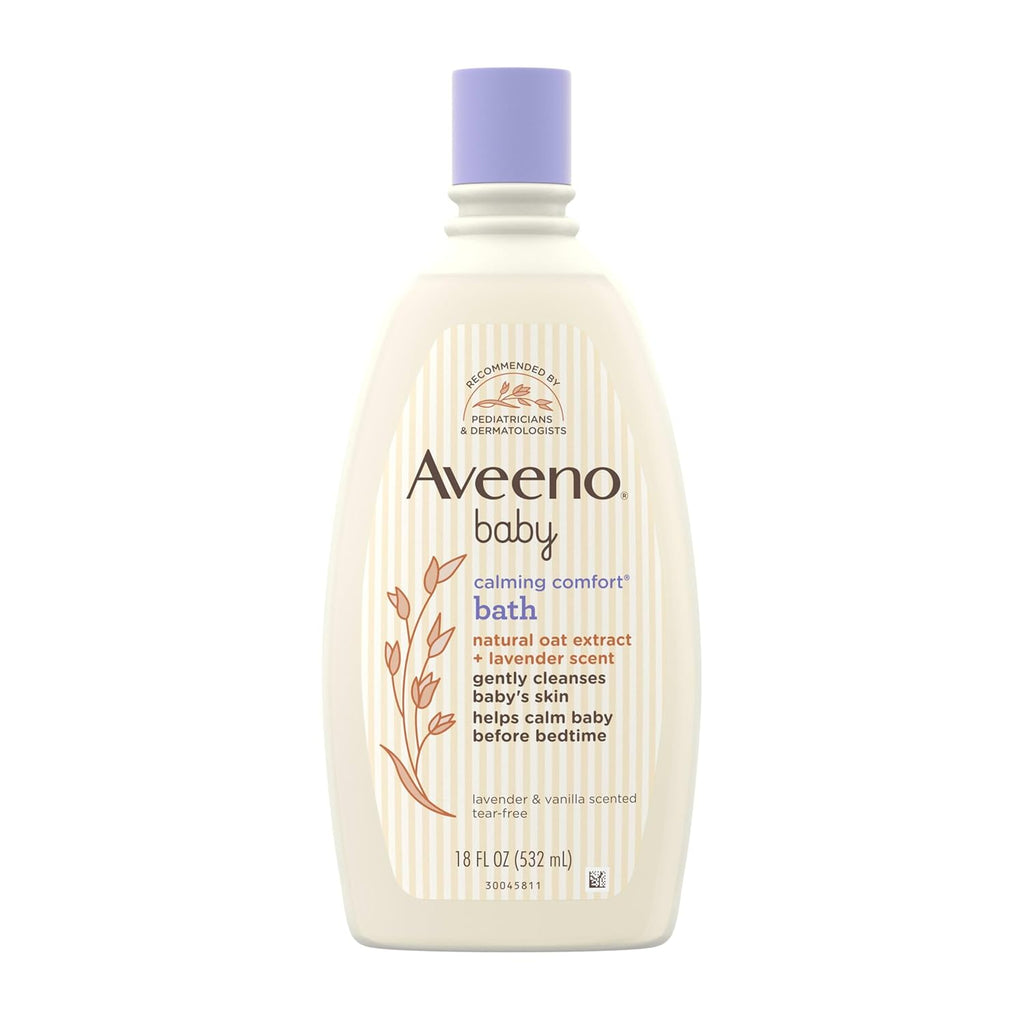 Buy now Aveeno Baby Nighttime Calming Comfort Bath, Body & Hair Wash with Relaxing Lavender & Vanilla Scents & Natural Oat Extract, Tear-Free Formula, Paraben-, Phthalate- & Soap-Free, 18 Fl. Oz 18 Fl Oz (Pack of 1) at indiglob india