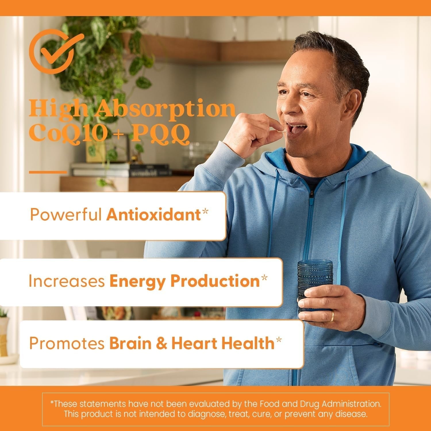 Buy now Doctor's Best High Absorption CoQ10 Plus PQQ, Cognitive Support, USP Verified, Naturally Fermented CoQ10, Non-GMO, Gluten Free, Soy Free, Vegan 60 Veggie Caps at indiglob india