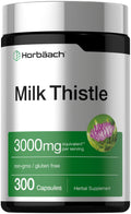 Horbäach Milk Thistle Supplement | 300 Capsules | Herbal Extract