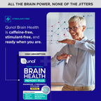 Qunol Brain Health Memory Plus w/Magtein, Cognizin & Vitamin B6, 90ct | Combines Two Clinically Tested, High Absorption Ingredients to Improve Memory, Focus, Attention, Productivity