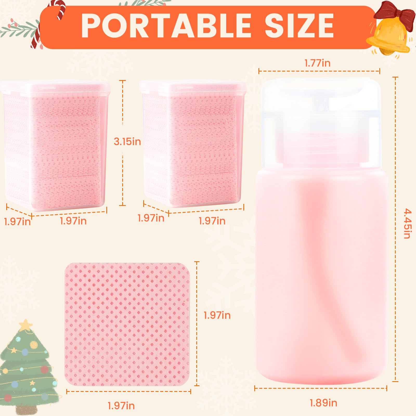400PCS Lint Free Nail Wipes with Dispenser - Gel Nail Polish Remover Wipes with Acetone Dispenser,Lash Extensions Glue Cleaning Wipe with 1PCS Empty Pump Dispenser Bottle Nail Supplies