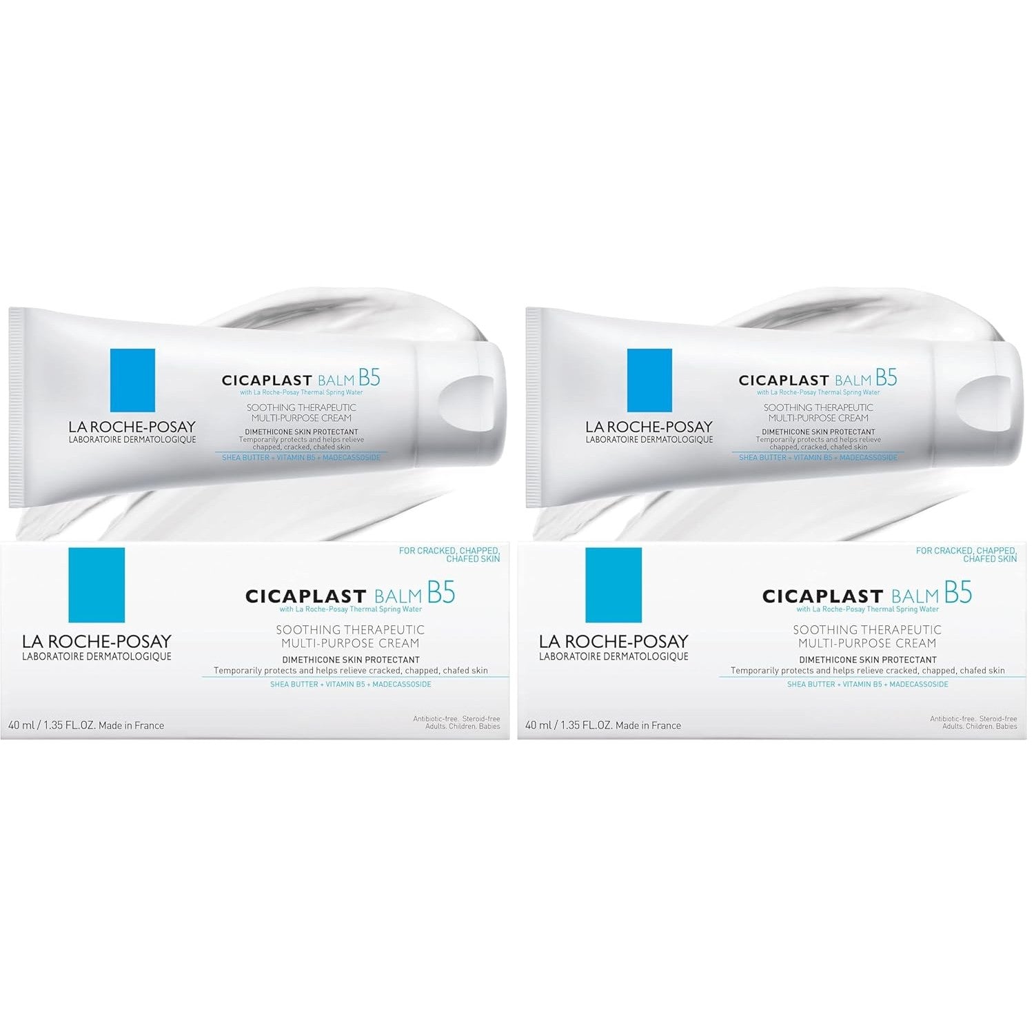 Buy now La Roche-Posay Cicaplast Balm B5, Healing Ointment and Soothing Therapeutic Multi Purpose Cream for Dry & Irritated Skin, Body and Hand Balm, Baby Safe, Fragrance Free 1.35 Fl Oz (Pack of 2) 1.35 Fl Oz (Pack of 2) at indiglob india