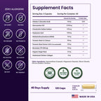 ForestLeaf Glucosamine Chondroitin MSM Joint Supplement Complex - 1200mg - 120 Caps