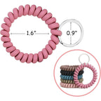 Buy now 6PCS Stretchable Wristband Wristlet Keychain Wrist Key Chain Wristlet,Spring Flexible Spiral Wrist Coil Wrist Key Holder Key Ring for Sauna Gym Pool ID Badge and Outdoor Sports at indiglob india