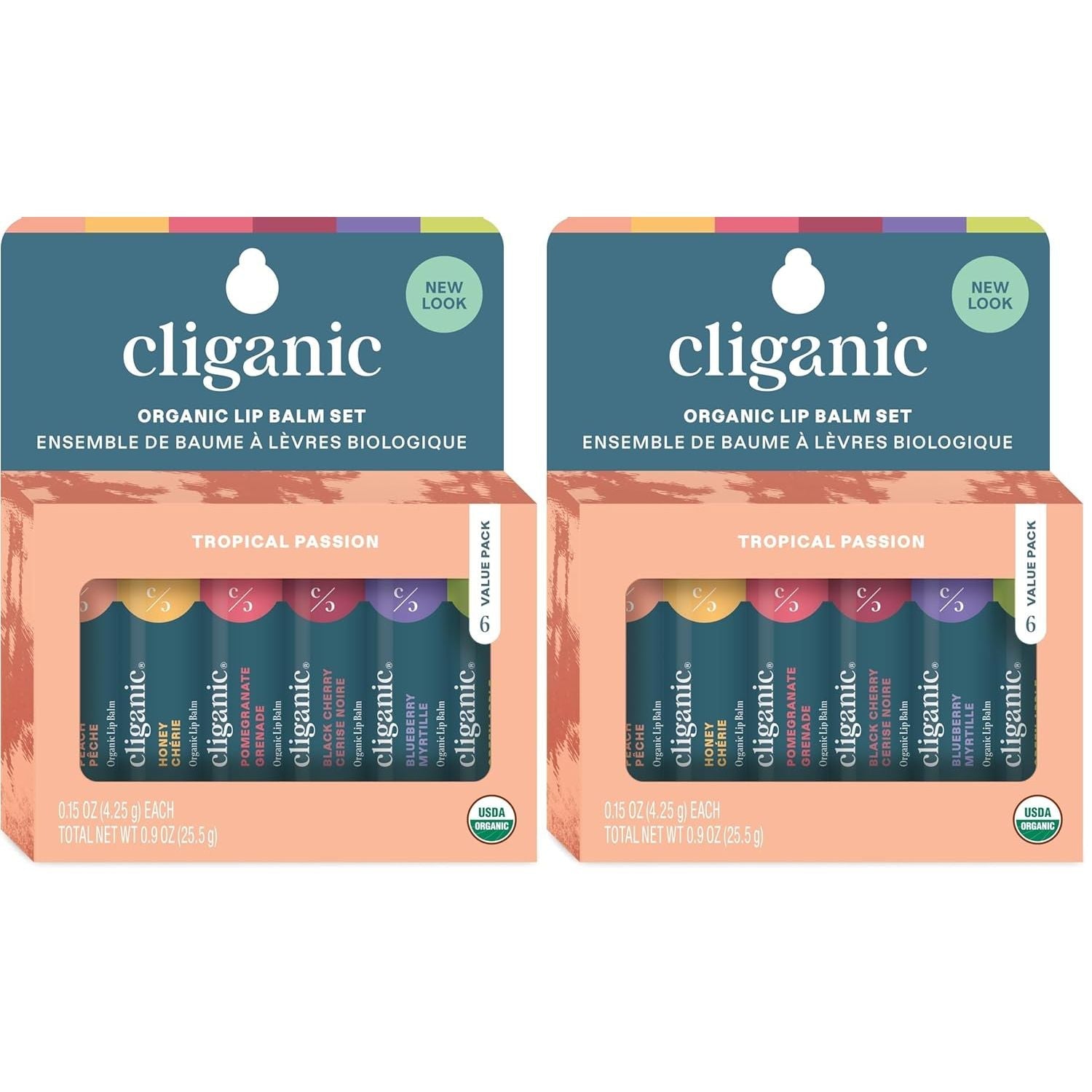 Buy now Cliganic Organic Lip Balm Set (6 Flavors) - 100% Natural Hydrating, Moisturizing for Dry Cracked Lips, for Men & Women 6 Count (Pack of 2) Tropical Passion at indiglob india
