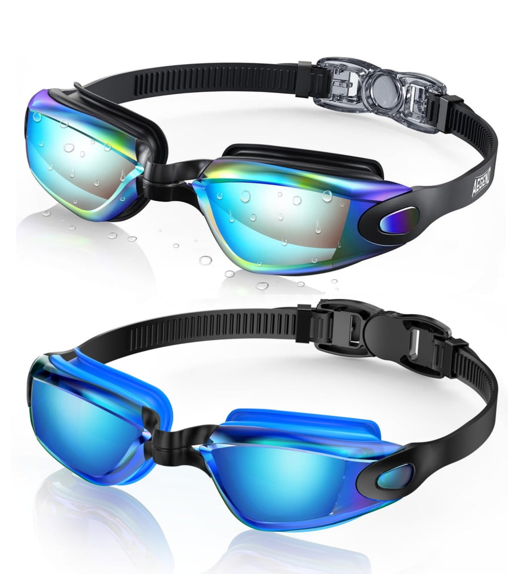 Buy now Aegend Swim Goggles, 2 Pack Swimming Goggles No Leaking Adult Men Women Youth at indiglob india