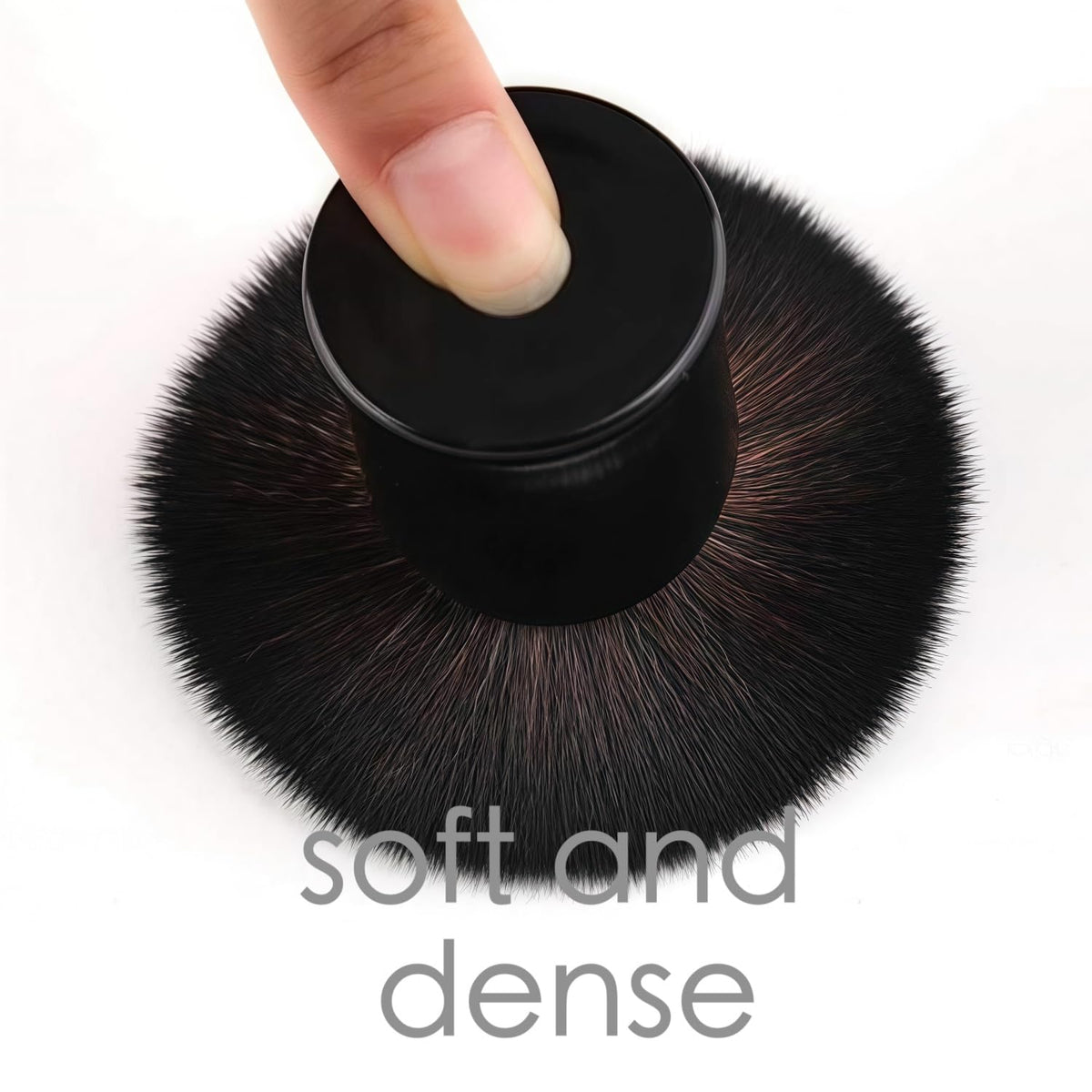 Kabuki Face Brush for Powder Foundation & Blush Blending & Buffing with Aluminum Handle