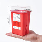 Alcedo Sharps Container 1 Quart (1-Pack) for Home Use & Travel Disposal