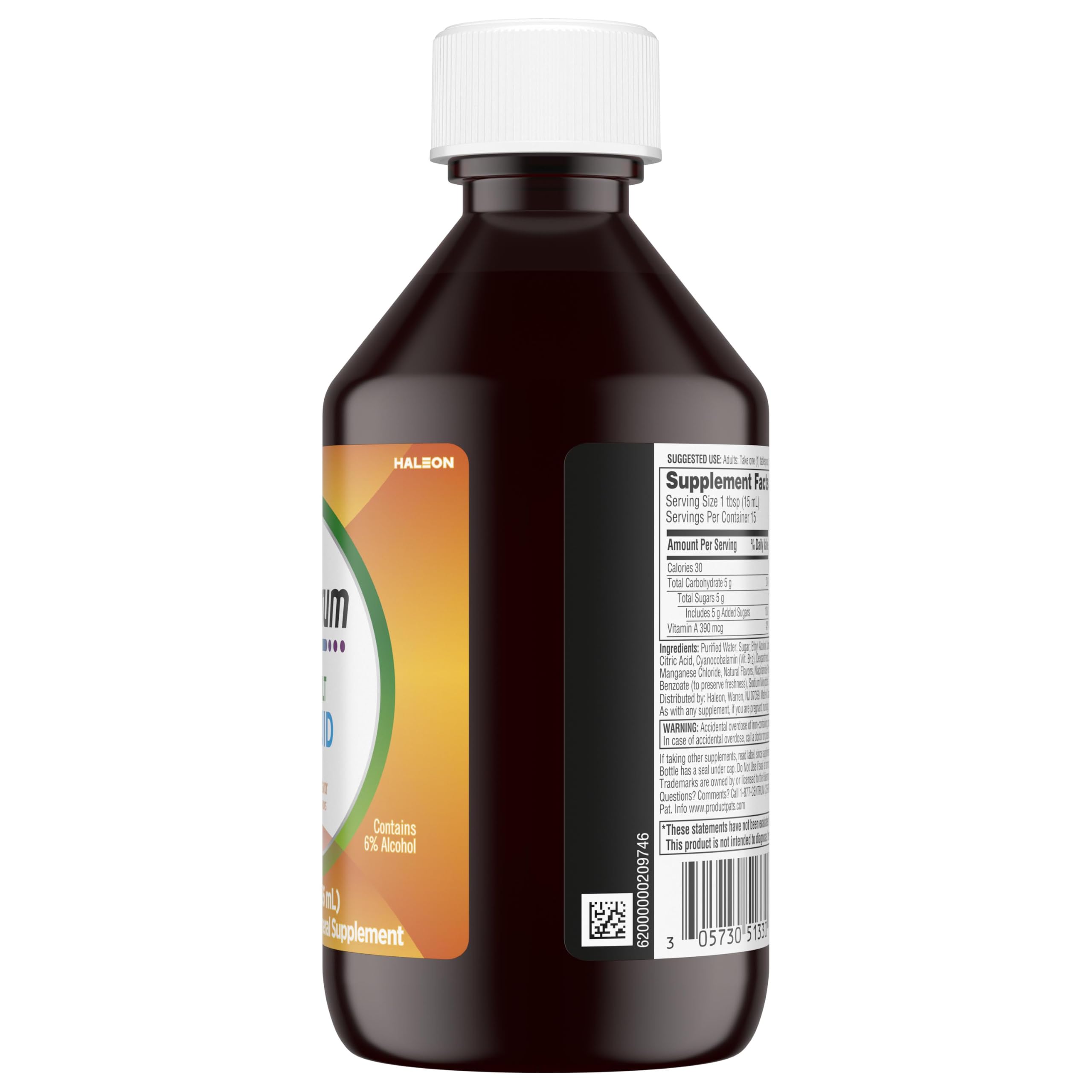 Centrum Liquid Multivitamin for Adults, Citrus Flavor, 8 fl oz | Contains B Vitamins, Vitamin C, Vitamin E and Antioxidants, Supports Healthy Immune Response, GLP-1 Support