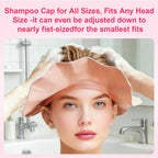 Shampoo Cap Shield Adjustable Waterproof Soft BPA Free Shower Cap Head Ear Eye Stretchable Hair Washing Shield for Hair Washing, Soft Eye & Ear Protection for Whole Family gifts