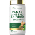 Carlyle Panax Ginseng & Ginkgo | 120 Vegetarian Capsules | Non-GMO & Gluten Free Supplement