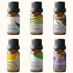 Buy now Essential Oils Set by Pure Aroma - Top 6 Aromatherapy Oils Gift Set-6 Pack, 10ml (Eucalyptus, Lavender, Lemongrass, Sweet Orange, Peppermint, Tea Tree) at indiglob india