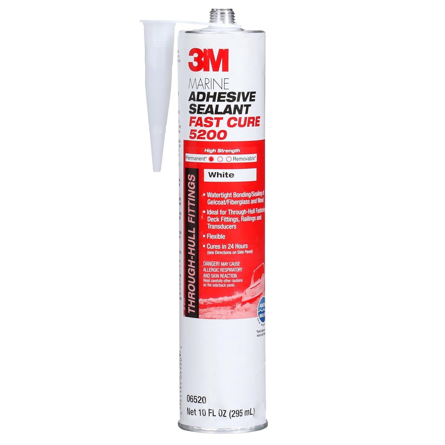 Buy now 3M Marine Adhesive Sealant Fast Cure 5200 (05220) Permanent Bonding and Sealing for Boats and RVs Above and Below the Waterline Waterproof Repair, White, 3 fl oz Tube 10 fl.oz cartridge 5200FC Adhesive Sealant at indiglob india