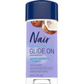 Nair Sensitive Formula Glide On Hair Removal Cream, 3.3 Oz | Sensitive Formula, Leg & Underarms Hair Removal, Hands-Free Applicator, Dermatologist-Tested, Coconut Oil & Vitamin E