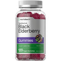 Horbaach Black Elderberry Gummies | 120 Count | Berry Flavor | Sambucus Extract with Zinc and Vitamin C | Vegan, Non-GMO, and Gluten Free Supplement for Adults
