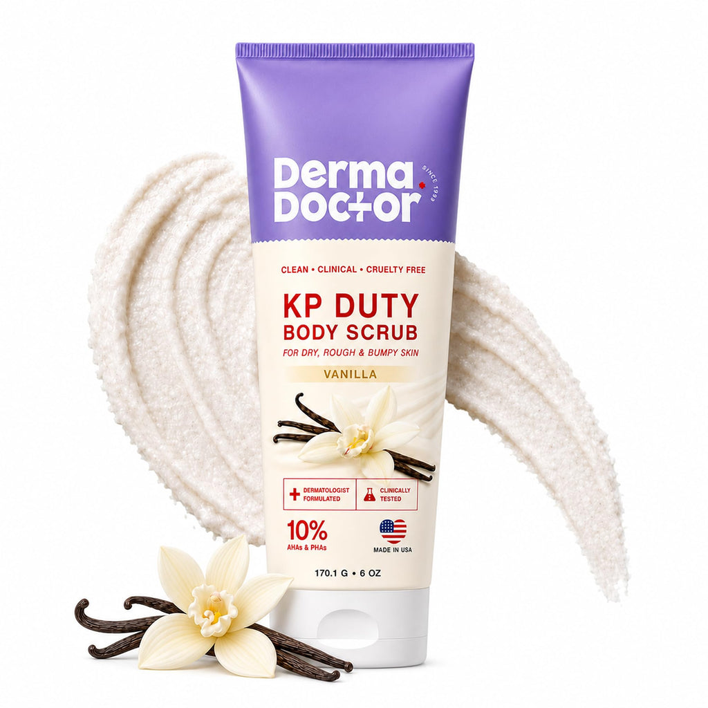 DERMAdoctor KP Bump Eraser Body Scrub, 10% AHAs + PHAs, Rough & Bumpy Skin