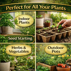 Potting Mix Soil 3 QT for Indoor Plants & Outdoor Gardening – Seed Starter Soil, All Purpose Planting Mix – Moisture Retaining, Fast Draining Soil for Seeds, Herbs, Flowers & Vegetables