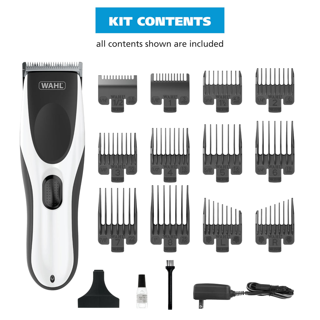 Wahl Clipper Home Pro Cordless Rechargeable Hair Clippers for Men | At-Home Haircuts For Men, Kids, & The Whole Family - Precision Haircutting Blades, Secure Snap-N-Lock Guards - Model 3031656