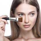 Premium imported mini concealer brush perfect for under-eye application, designed for flawless blending and coverage.