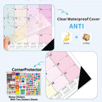 Desk Calendar 2026-2027 - 18 Month Desk Calendar july 2026-2027 Dec, 17" x 12", Large Desk Calendar with Thick Paper, Plastic Cover, Stickers, Home or Office Calendar for Easy Organizing