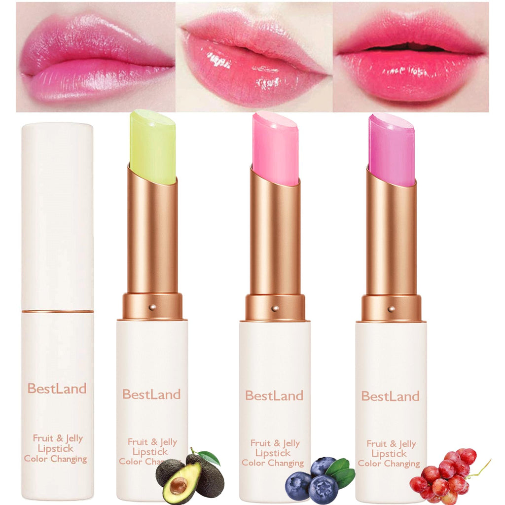 Buy now BestLand 6 Pcs/Set Flower Jelly Lipstick Set Temperature Change Moisturizer Long Lasting Nutritious Balm Magic Color Change Lip Gloss at indiglob india