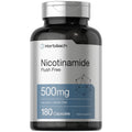 Horbäach Nicotinamide 500mg | 180 Capsules | Flush Free Dietary Supplement